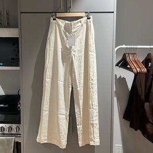 & other stories silk trousers